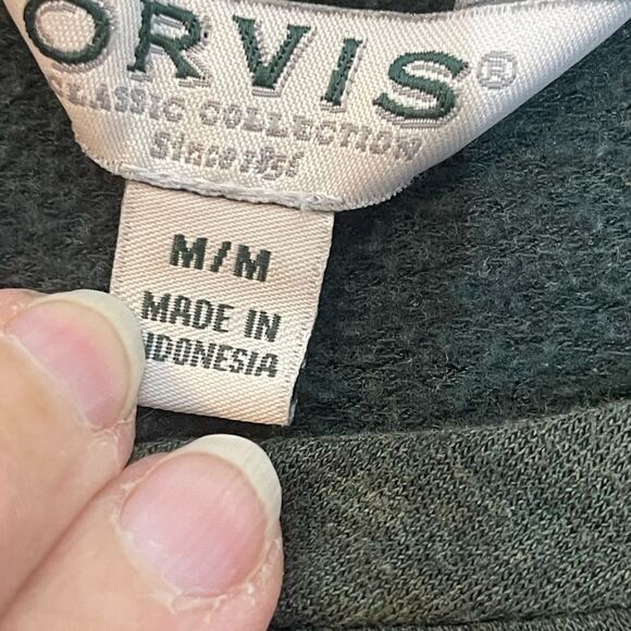 Orvis green long sleeve pullover sweatshirt, size medium - Picture 5 of 8